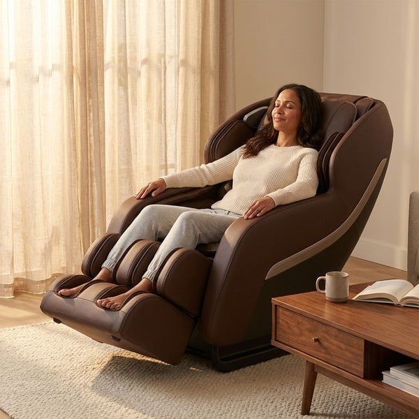 Full Body Massage Chair Designed for Deep Tension Relief, L-Track System, Heat Therapy, Zero Gravity Recline