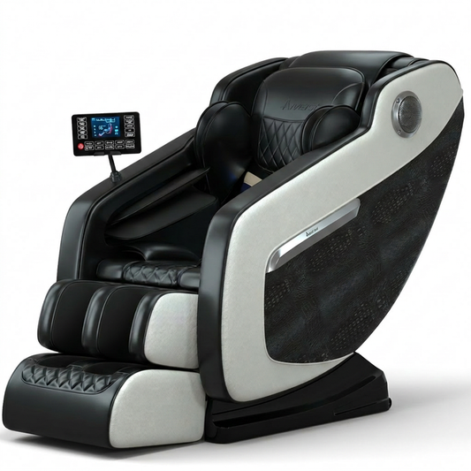 Shiatsu Massage Chair with Zero Gravity Recline, Full Body Air Compression, Heat Therapy, and Extendable Footrest - for Home/Office, Ideal Gift for Relaxation — Studio Shot